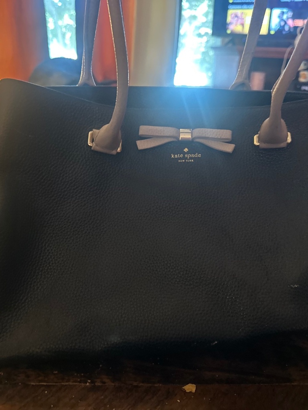 Kate spade black and tan bag